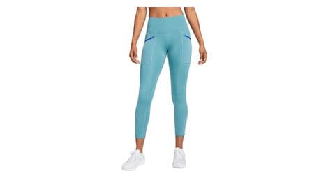Nike dri-fit fast donna blu 3/4 tights