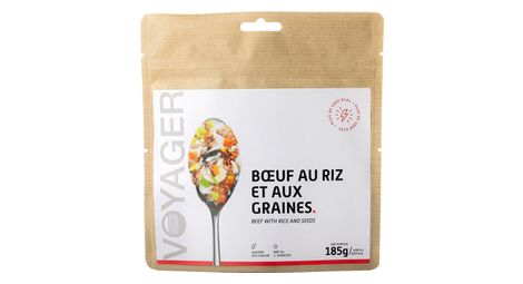 Comida liofilizada Voyager ernera con Arroz y Cereales 185g