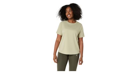 Asics core short sleeve shirt for women in khaki