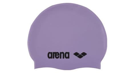 Arena classic silicon purple swim cap