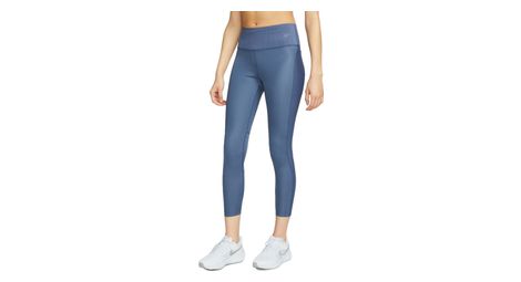 Collant 3 4 nike dri fit fast bleu femme