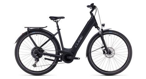 Cube touring hybrid pro 500 easy entry shimano deore 11v 500 wh 700 mm nero 2023 mountain bike elettrica