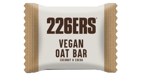 226ers vegan oat coconut chocolate energy bar 50g