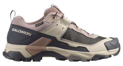 Scarpe outdoor salomon x ultra 5 gtx beige/grigio donna
