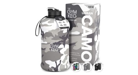 The gym keg bouteille d'eau de sport (2,2 l) avec manchon isotherme