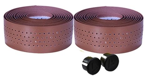 Guidoline velox soft grip perfore marron epaisseur 2 5mm