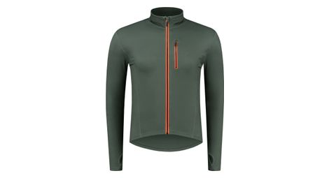 Hoodie Zippe Rogelli Jake - Homme - Vert/Orange