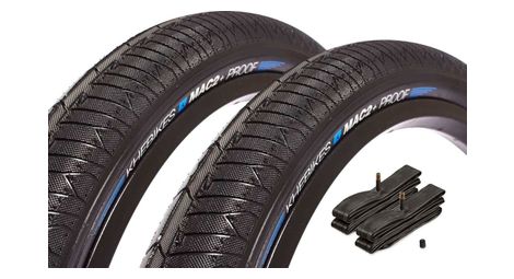 Set de pneus BMX KHE MAC2+ PROOF 20 pouces x 2,30 pouces avec chambre à air AV