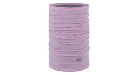 Tour de cou buff merino lightweight solid rose