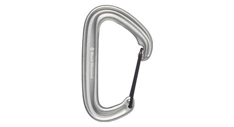 Black diamond litewire carabiner grey