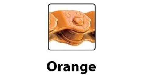Chaine single speed 1/2  x 1/8  - 112 maillons yaban s 512 h - orange