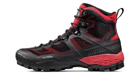 Chaussures de randonnée mammut ducan high gore-tex noir/rouge