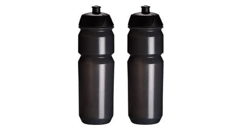 2x bidons 750 ml - noir transparent