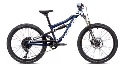 Ns bikes nerd jr volledig geveerde mtb voor kinderen shimano deore 10s 24'' blauw 2024