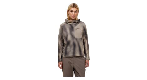 Forro polar Peak Performance Freelight AOP Polartec Alpha Hood, beige/gris, para mujer
