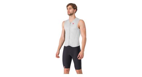 Castelli Free Sanremo 3 Topspeed 3 Triathlon-Anzug für Herren, Weiß/Schwarz