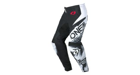 Pantalon vtt o'neal element roller noir/blanc homme