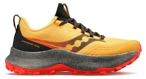 Chaussures trail saucony endorphin trail jaune rouge femme