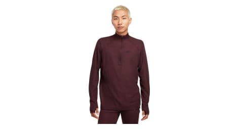 Haut 1/2 zip nike trail rouge homme