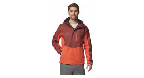 Veste imperméable columbia pouring adventure iii rouge homme