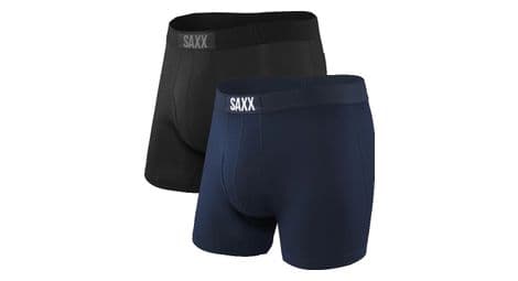 Saxx ultra boxers 2-pack zwart blauw