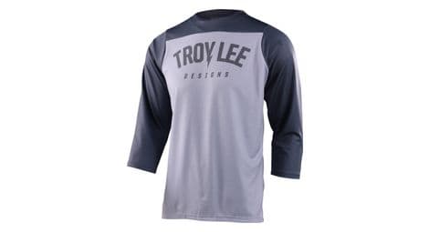 Maillot manches 3 4 troy lee designs ruckus gris clair fonce