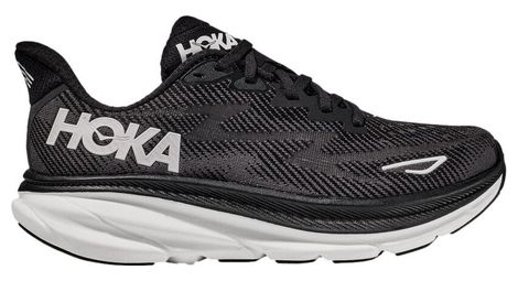 Hoka clifton 9 running shoes black white