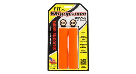 Paire de grips esi fit xc orange