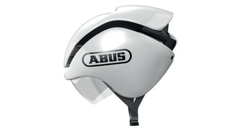 Casque abus gamechanger tri shiny blanc