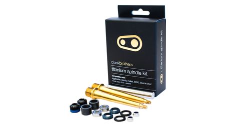 Crankbrothers titanium spindle upgrade kit - eggbeater, candy, mallet, 5050, double shot 2010+