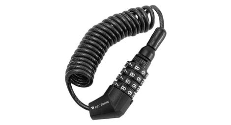 Antivol de casque mini antivol à code 4 chiffres - noir