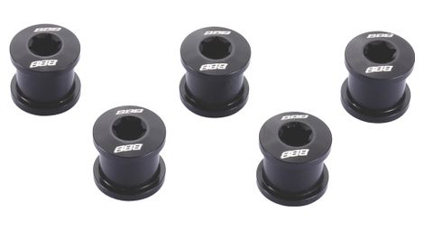 Bbb kit de 5 vis plateau hexstars alu noir