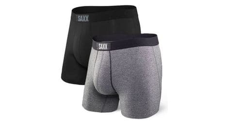 Saxx vibe boxers 2-pack black grey