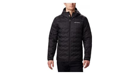 Columbia delta ridge down hooded jacket black