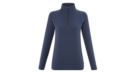 Forro polar millet k lightgrid pull over azul para mujer