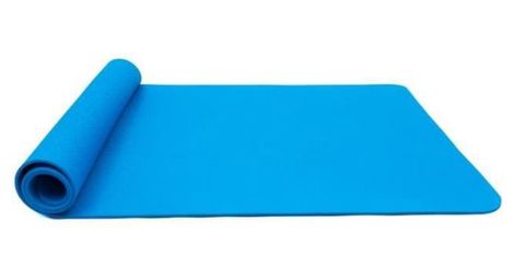 Tapis de sol pilates antidérapant avec sac tapis et sangle transport tapis de fitness gymnastique pour yoga 183* 61* 0,6 cm - bleu