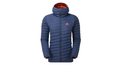 Chaquetacon capucha particleazul para mujer de mountain equipment