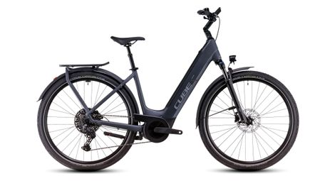 Vtc électrique cube touring hybrid pro 625 easy entry shimano cues 11v 625 wh 700 mm gris metallic 2025