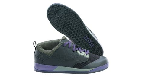 Ion scrub amp mtb pedale piatto nero/viola unisex