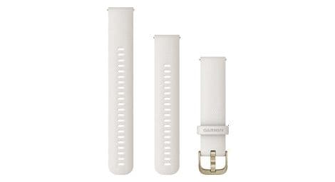 Bracelet silicone garmin 20mm ivoire boucle cream gold