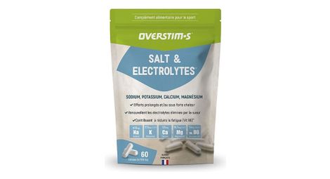 overstims salt electrolytes food supplement 60 capsule pill box