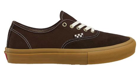Zapatillas vans skate authentic marrones