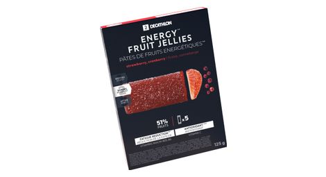 Pâtes de fruits énergétiques Decathlon Nutrition Fraise/Canneberge - 5x25g