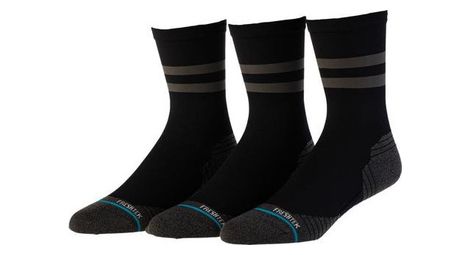 Stance perf franchise ultra light crew socks black (pack of 3 pairs) 35-37