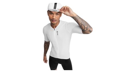 Maillot vélo ultraléger homme Cyclisme SRX II Manila Blanc