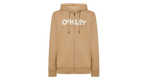 Sweat à capuche oakley teddy full zip beige