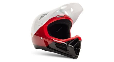 Casque fox rampage comp baysik blanc rouge noir