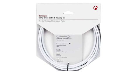 Juego de cables / carcasas de freno bontrager comp 5 mm blanco