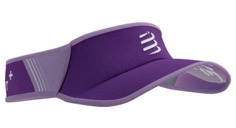 Visiere compressport ultralight violet blanc
