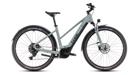 Vtc électrique cube nuride hybrid performance 500 allroad trapeze shimano cues 9v 500 wh 29 gris vert swamp 2025